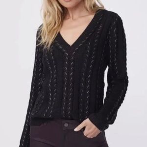 PAIGE Dorthea metallic lined sweater